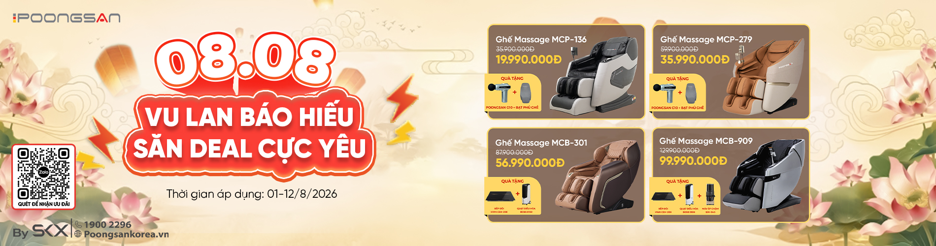 Chương trình sale tháng 8