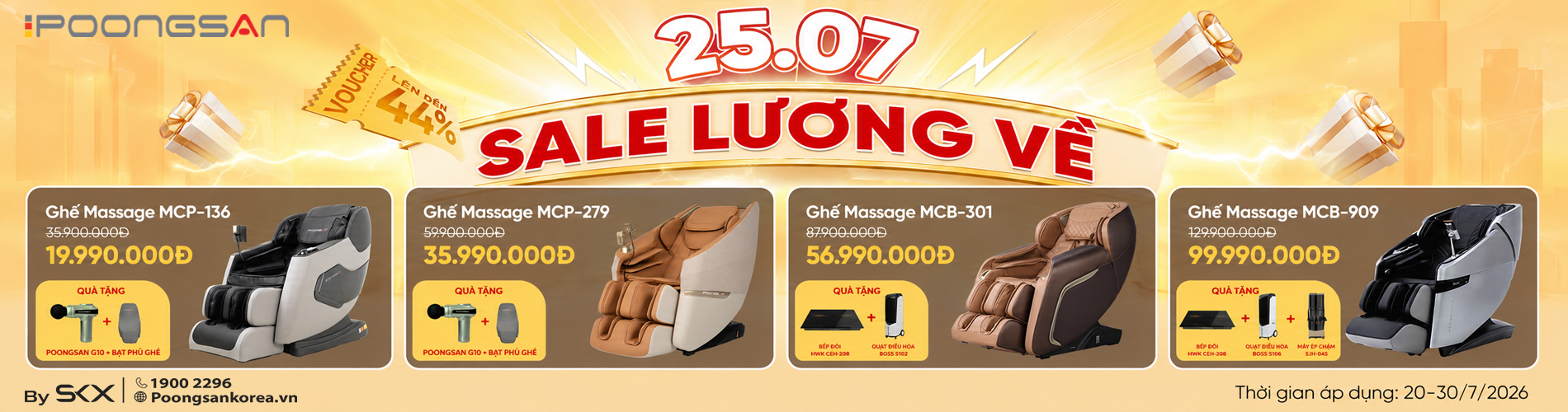 Chương trình sale tháng 8